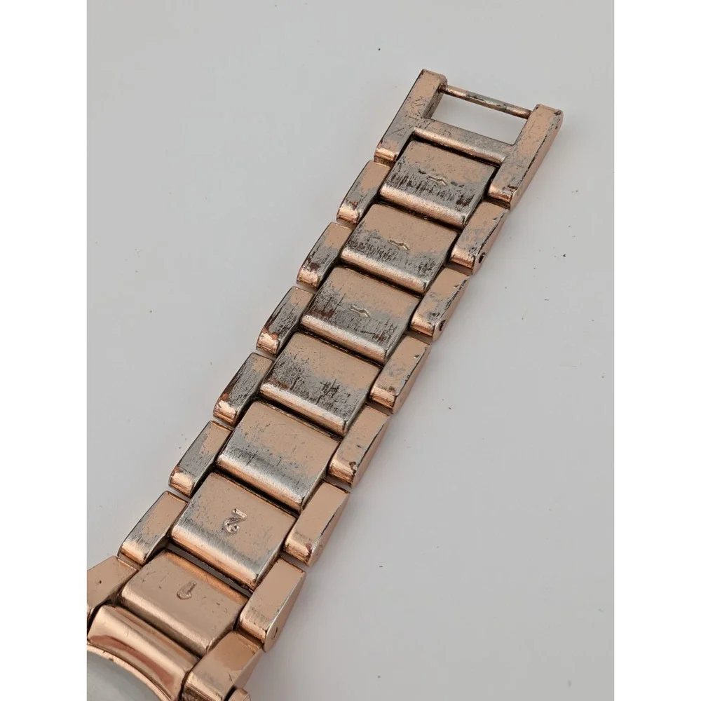 Folio Watch Women 34mm Case Crystal Bezel Rose Gold 6.5